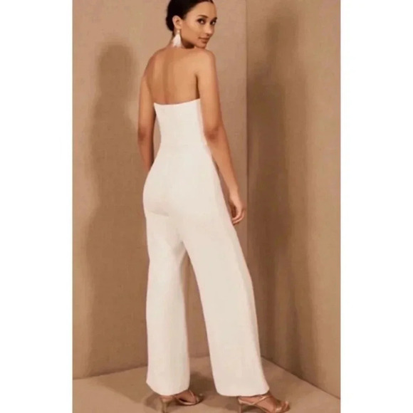 NWT Anthropologie BHLDN Sachin + Babi Hilma Wedding Wide Leg Jumpsuit White - Picture 3 of 12